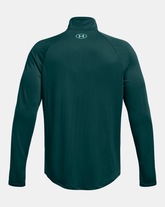 Herren UA Tech™ Shirt mit ½-Zip, langärmlig, Blue, pdpMainDesktop image number 3